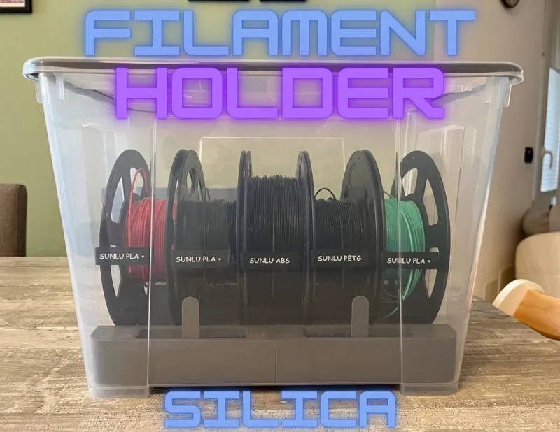 filament holder with silica