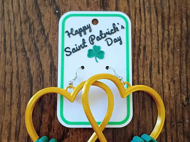 Saint Patricks Day Earring Card