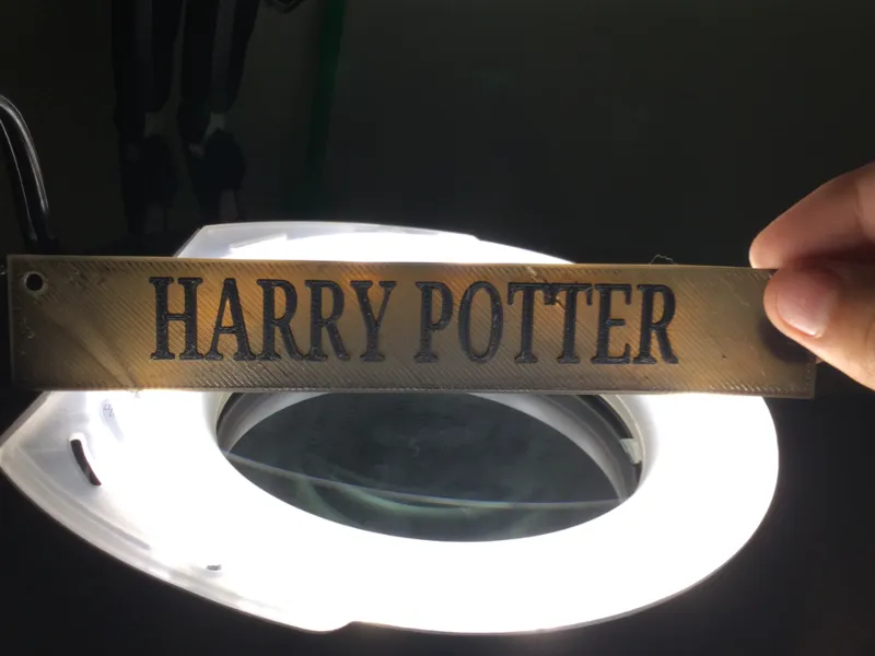harry potter book mark/keychain