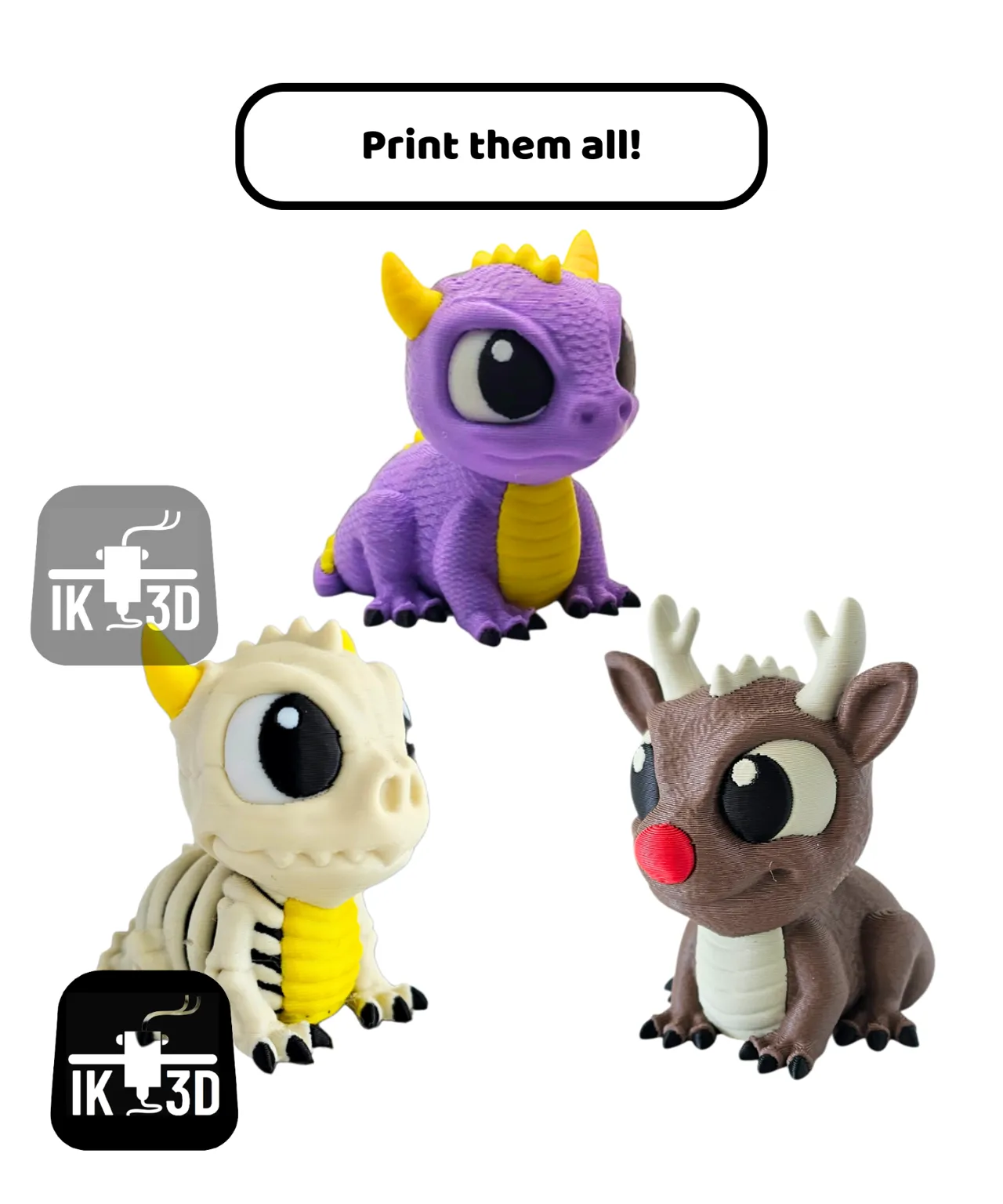 Adorable Baby Dragon / No Supports view 4