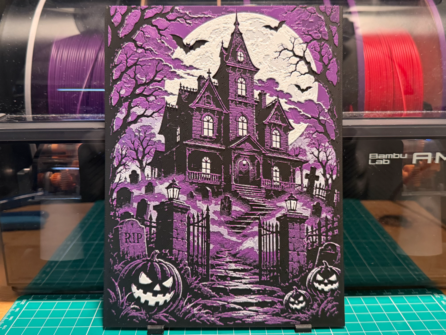 Haunted House Poster Design 3D model