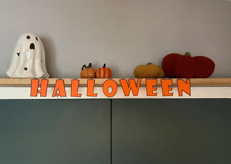 3d Halloween Bunting / Lettering / Peg Board