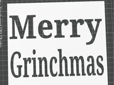 Merry Grinchmas Stencil