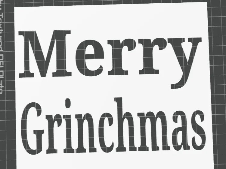 Merry Grinchmas Stencil