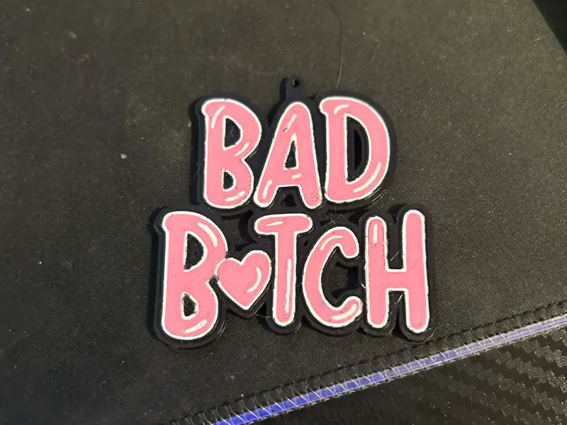 P Louise Bad Bitch Keyring