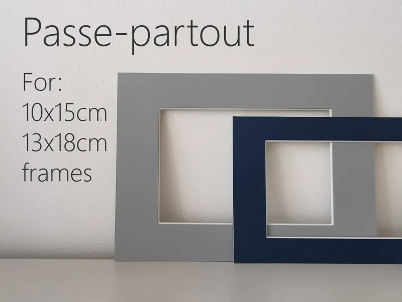 Passe-partout for 10x15 & 13x18cm photos