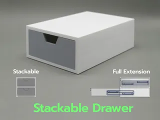 Full Extension Stackable Drawer / Monitor Riser