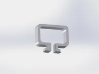 Clip range-câbles pour profilé aluminium 2020 — photo 1