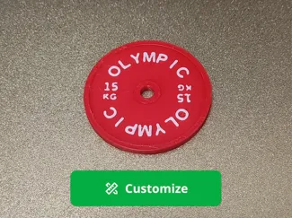 Customizable weight plates (Parametric)