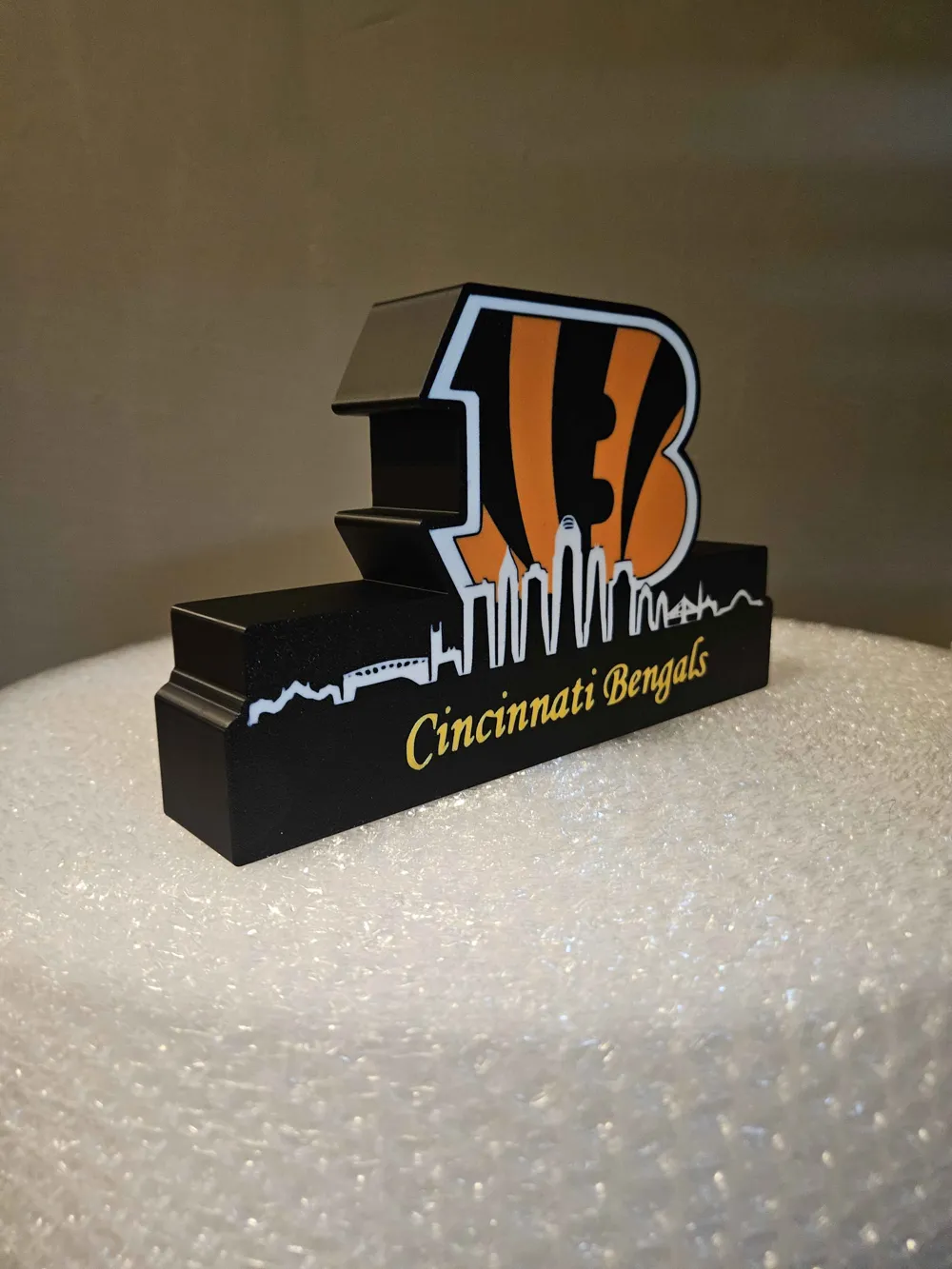 NFL Lightbox Cincinnati Bengals with skyline! - Free 3D Print Model ...