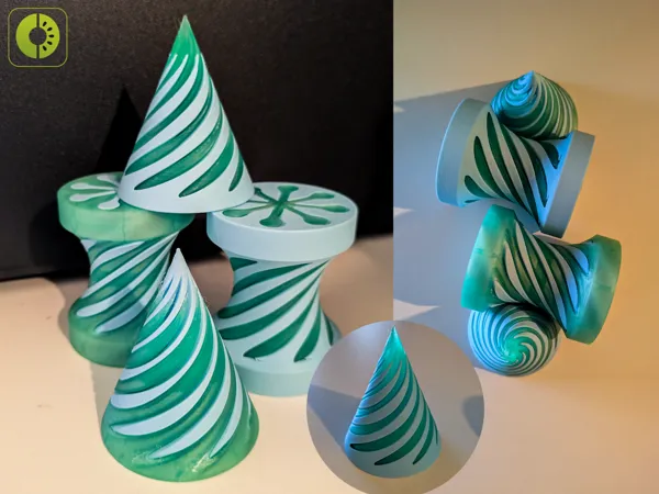 Spirale fidget illusion d'optique
