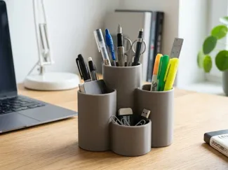 Organizzatore da Scrivania Modulare a 4 Cilindri