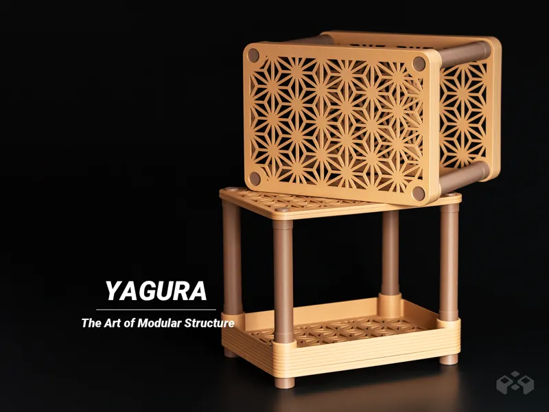 Yagura - Modular Desktop Shelf
