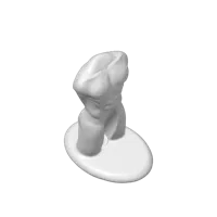 Pot pour bambou avec socle sculpté — photo 2