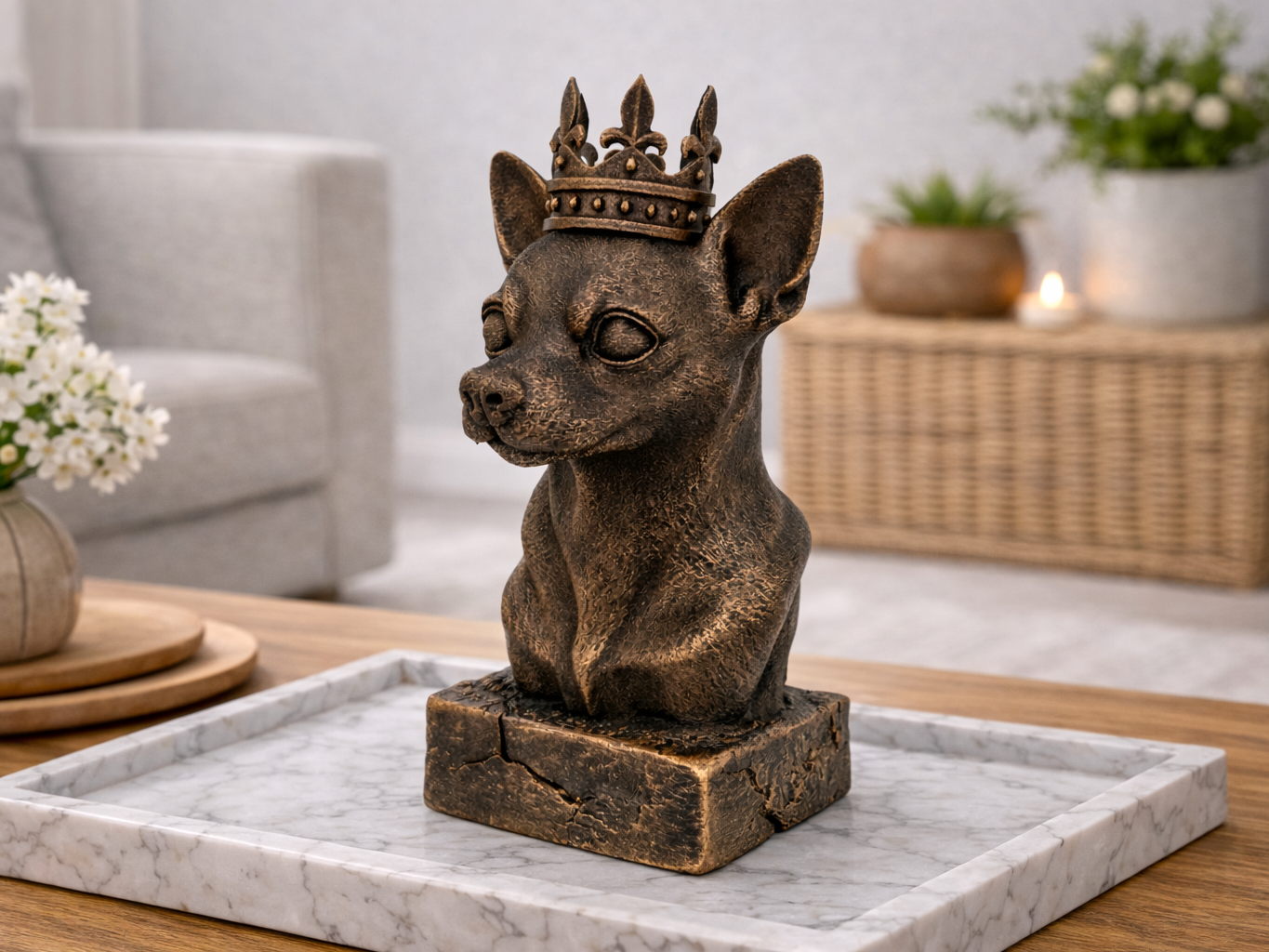 Royal Chihuahua Bust