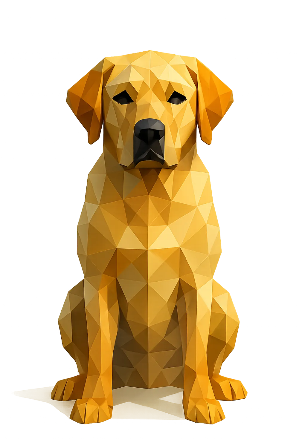 Low Poly Labrador - Free 3D Print Model - MakerWorld