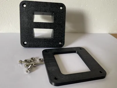 Double Anderson mount with backplate