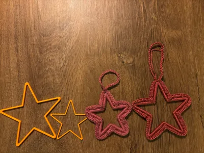 Star with rounded corners (suitable for crocheting around)