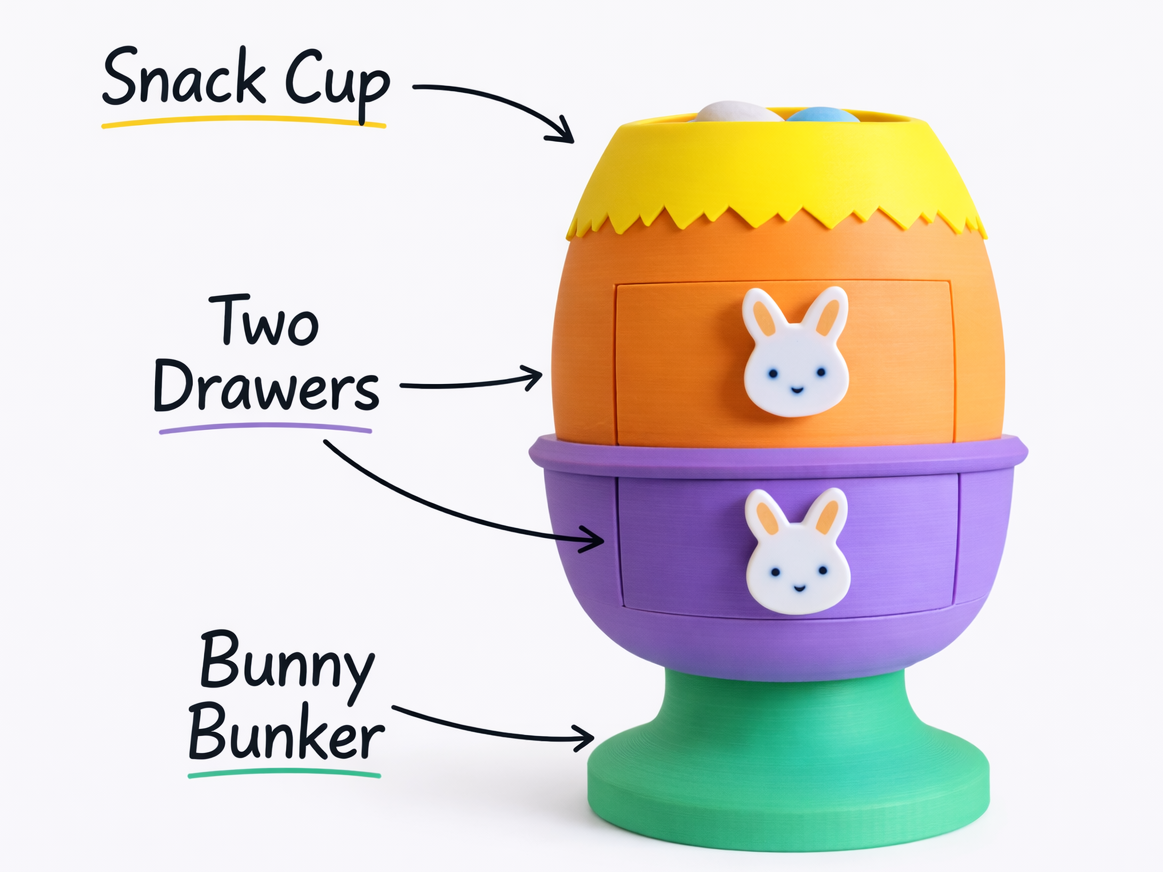 Bunny Bunker Easter Egg Cup 