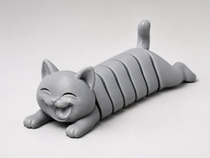 Happy Articulated Cat – 3D Printable Model