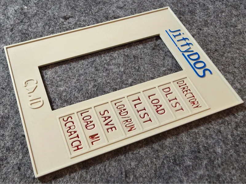 JiffyDOS Shortcut Overlay C64 with colors
