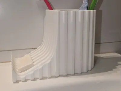 2-in-1 Self-Draining Soap and Toothbrush Holder