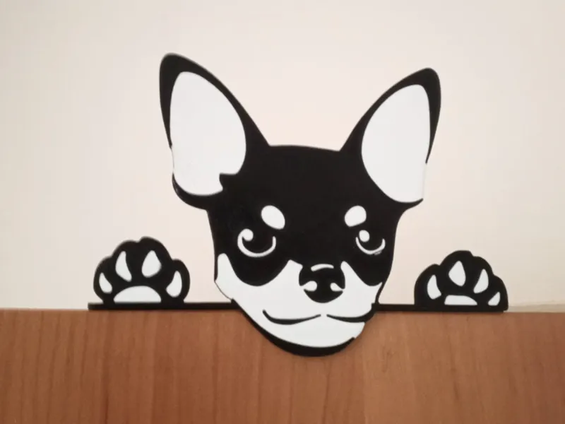 Cute chihuahua door decoration