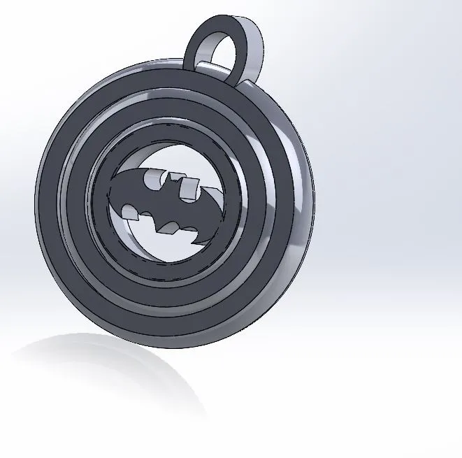 Gyroscopic Keychain Gyroscopic Batman Keychain Remixed by Zom - MakerWorld