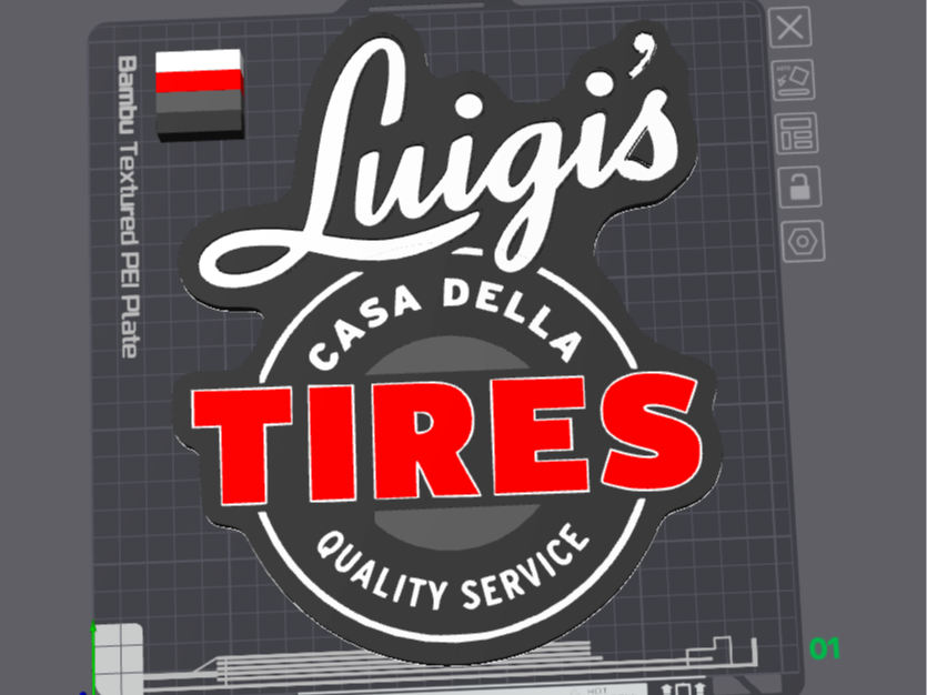 Luis Casa Della Tires Wall Sign