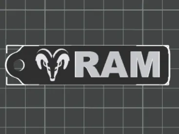 Ram Keychain 2 sided