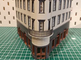 Stadteckhaus mit vier Etagen in H0