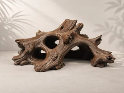 Driftwood Cave Hide - Terrarium & Aquarium Decor