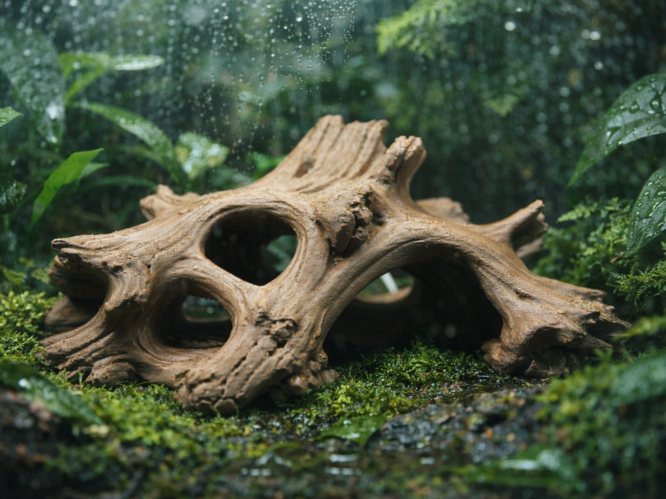 Driftwood Cave Hide - Terrarium & Aquascape Decor