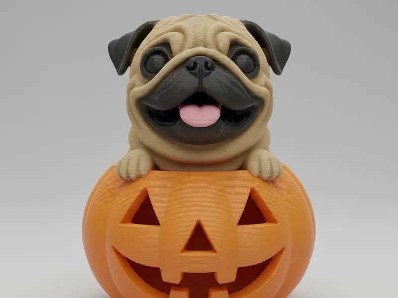 halloween Pug Pumpkin