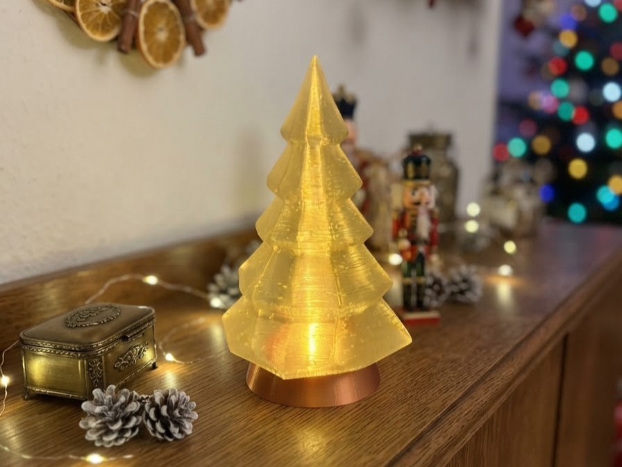 Beleuchteter Tannenbaum - schlichte moderne Form 3D model