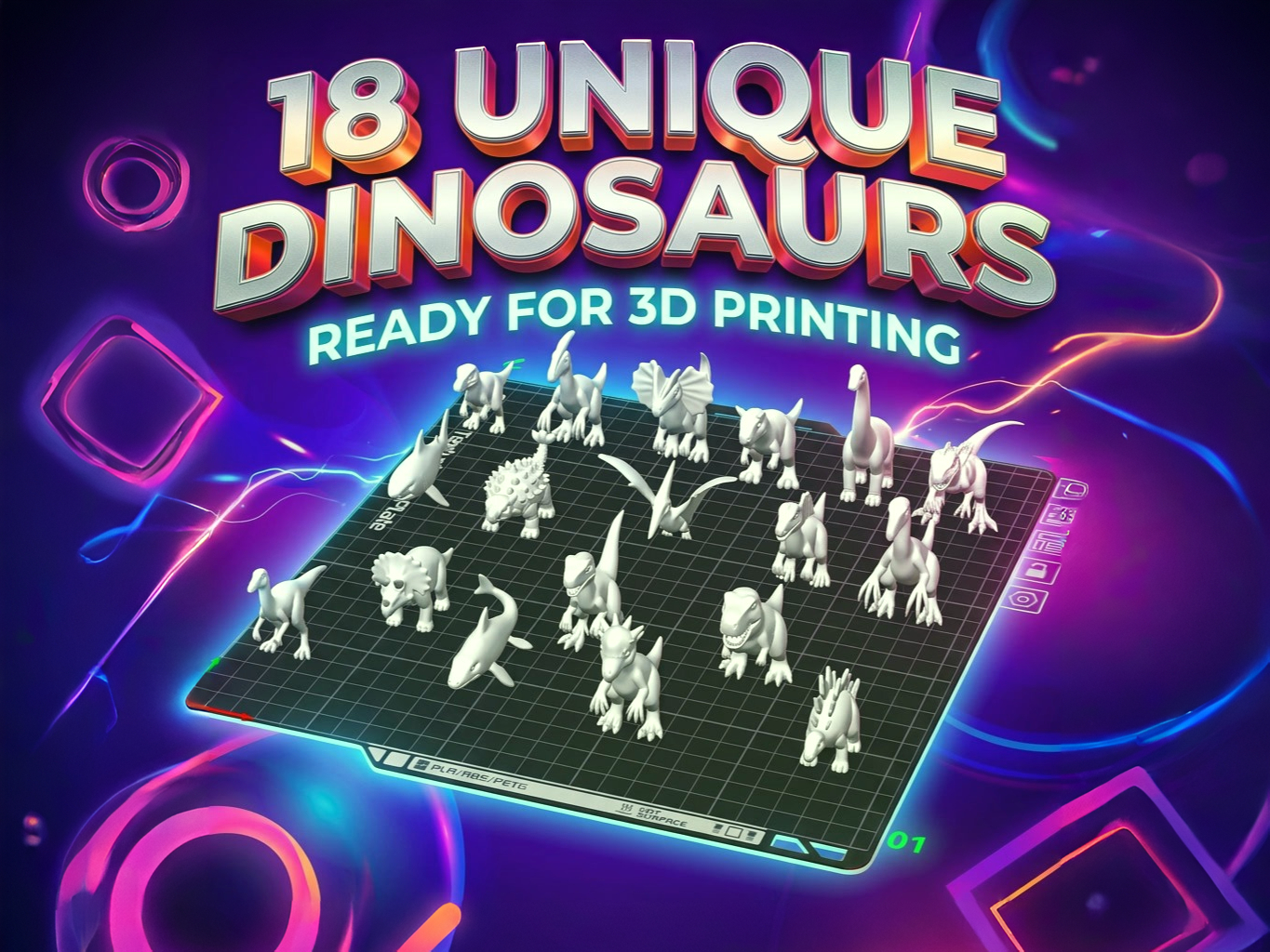 Miniatura 1 do modelo 3D Complete Dinosaur Collection