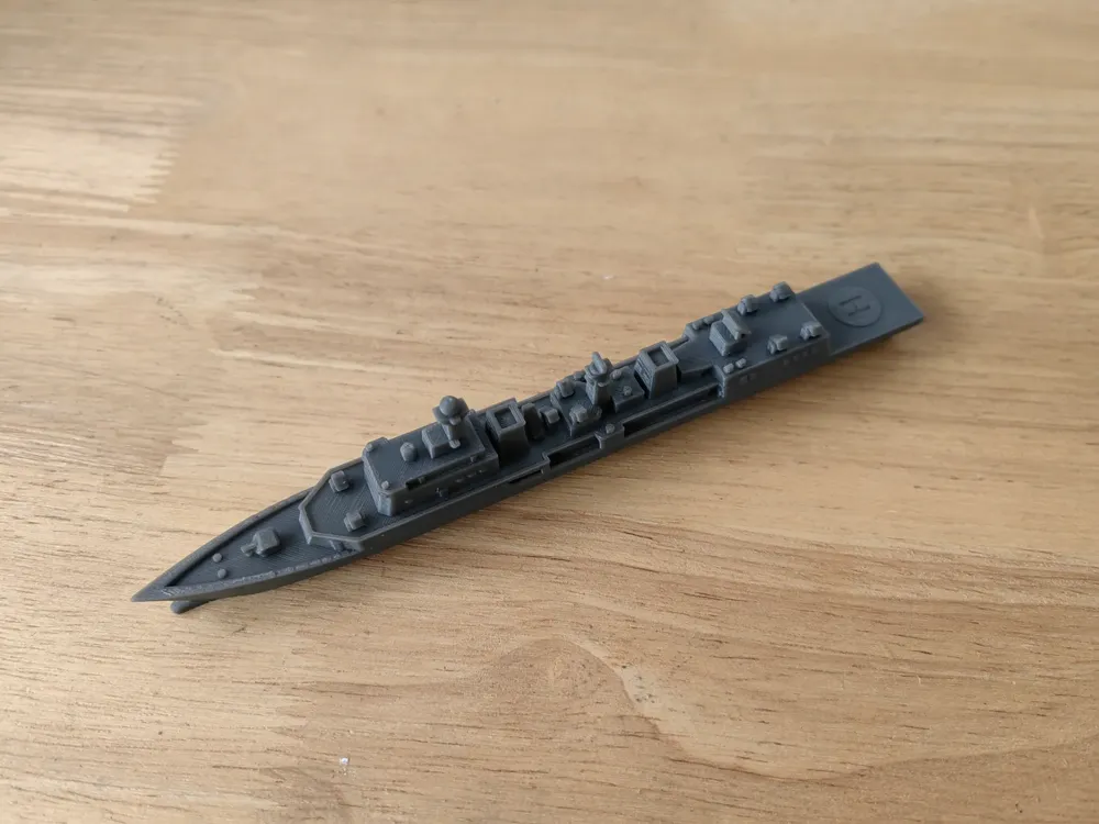 051H Destroyer—150mm Length, 12g Material by 天门计划 - MakerWorld