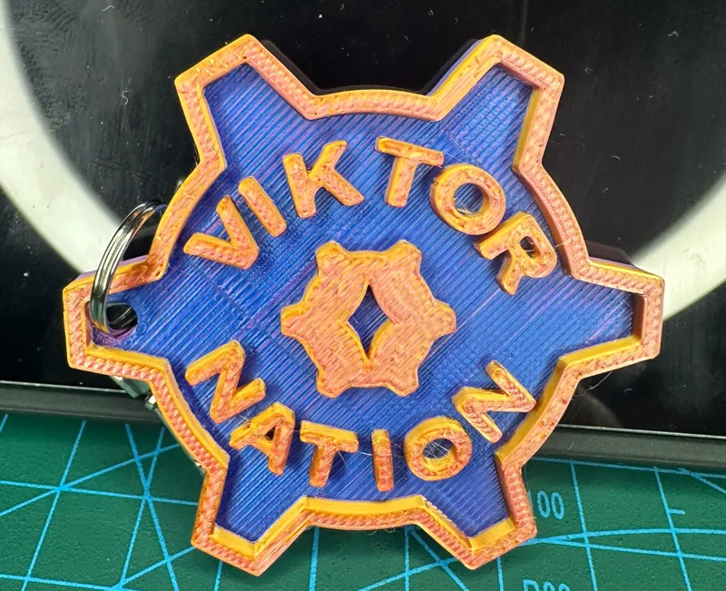 Viktor Nation Gear Keychain