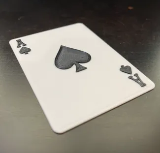 Ace of Spades Playing Card (True-to-Size)