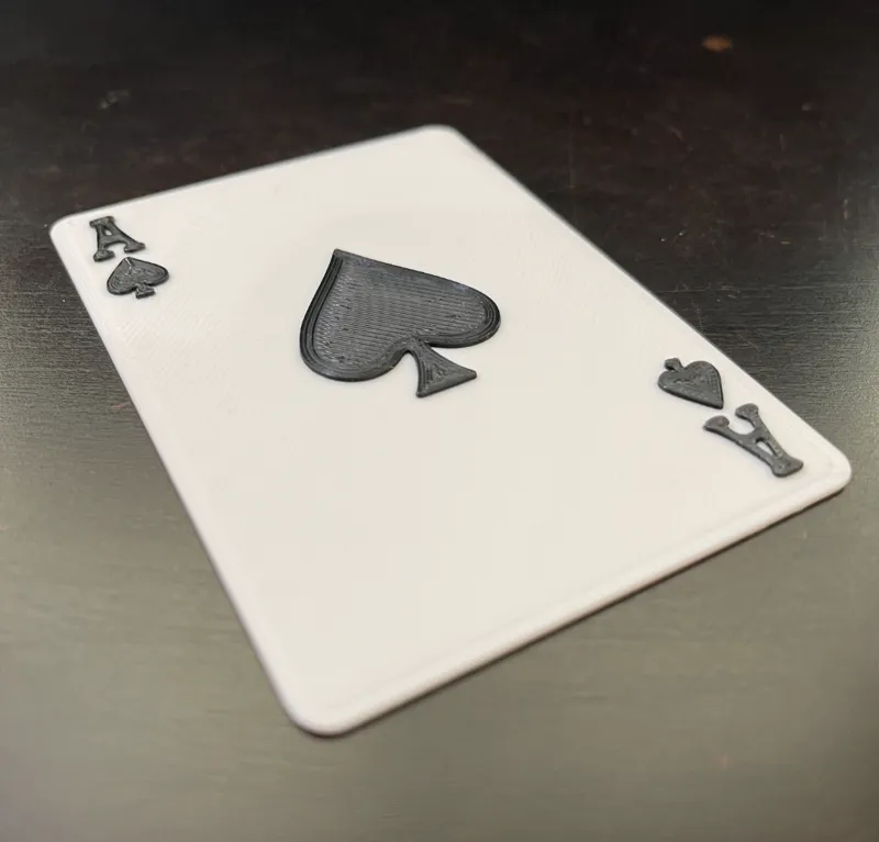 Ace of Spades Playing Card (True-to-Size)