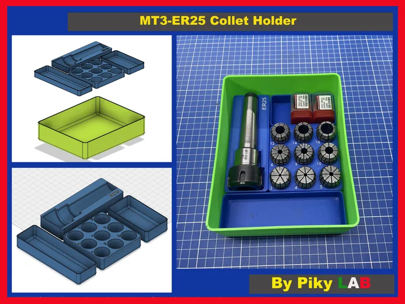 MT3-ER25 Collet Holder