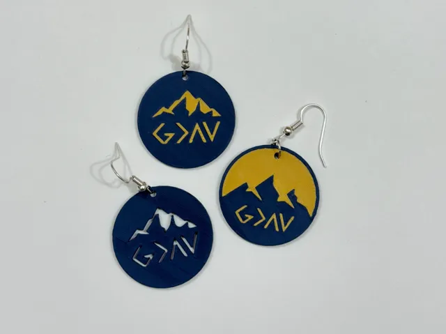 God is Greater Than the Highs and Lows earrings