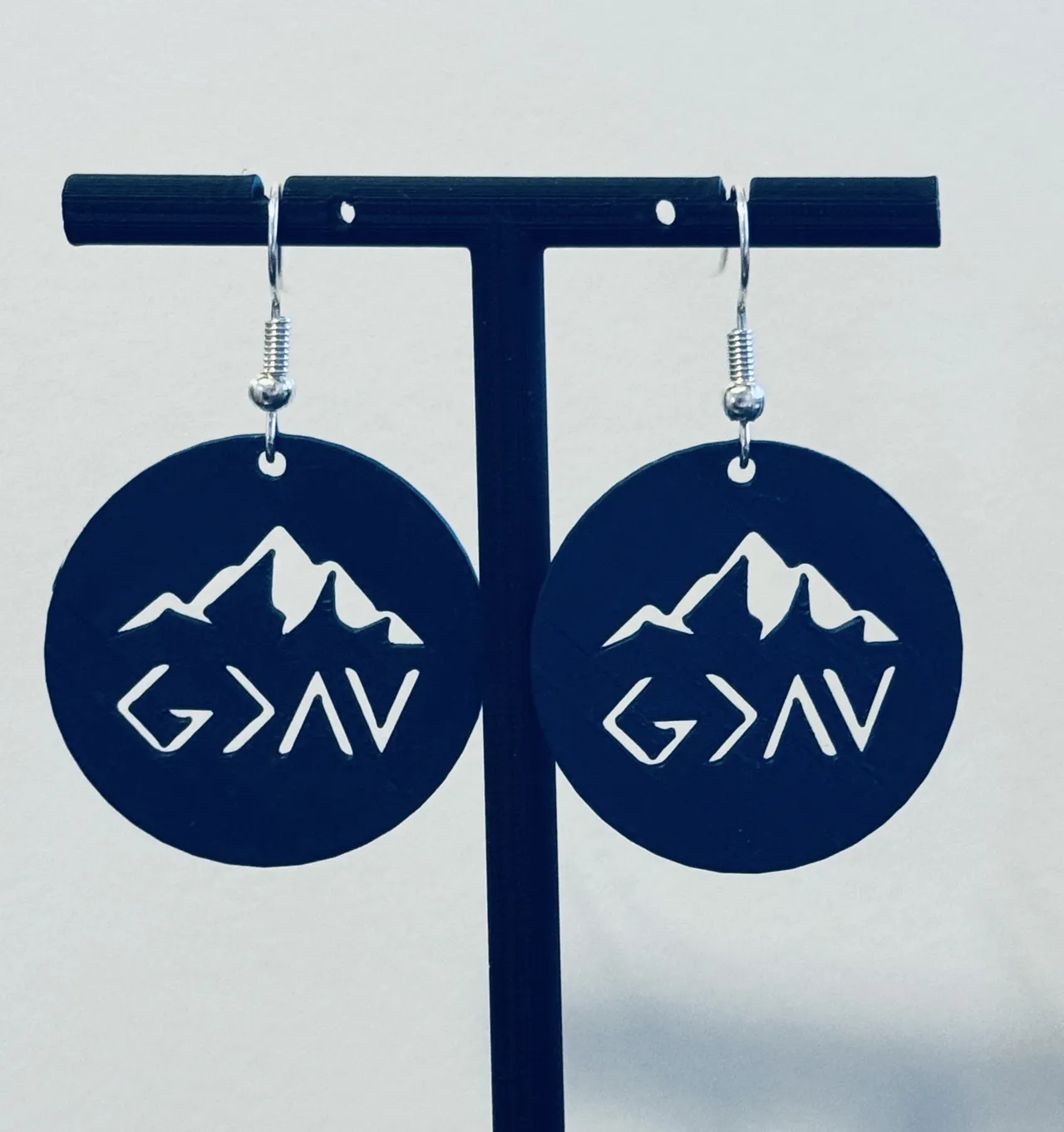 God is Greater Than the Highs and Lows earrings view 3