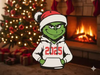 2025 Christmas grinch ornament