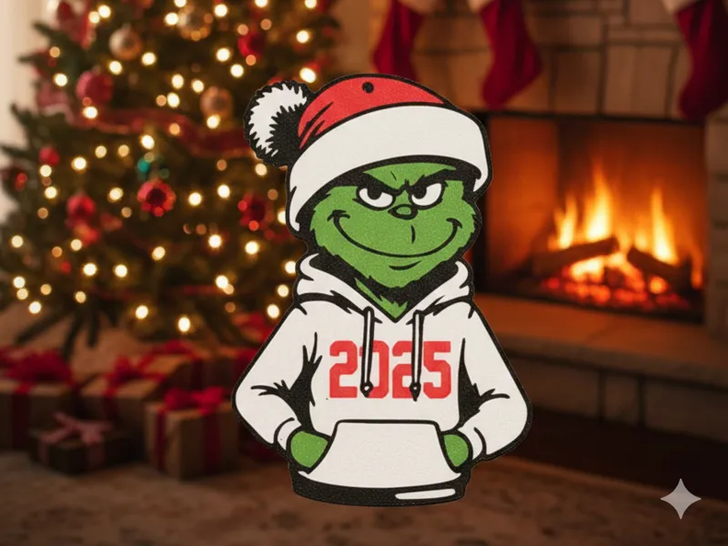 2025 Christmas grinch ornament