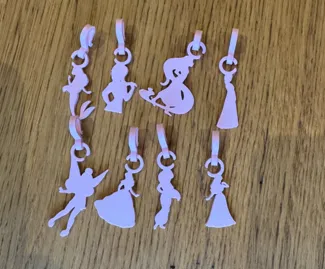 Glass marker hanger disney princess