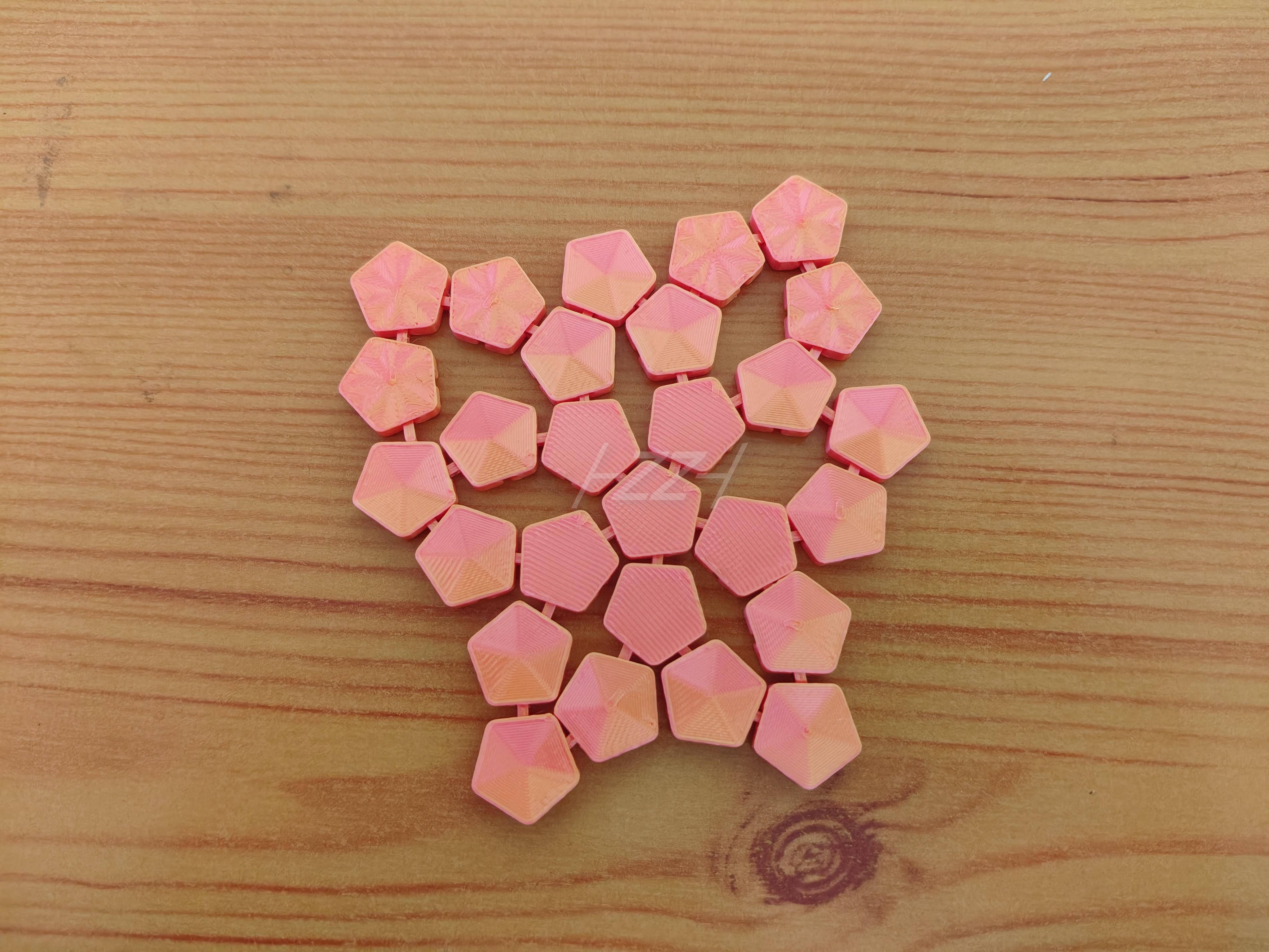 Miniatura 5 do modelo 3D 可拼装类锁子甲杯垫系列-五_2.0-2.1