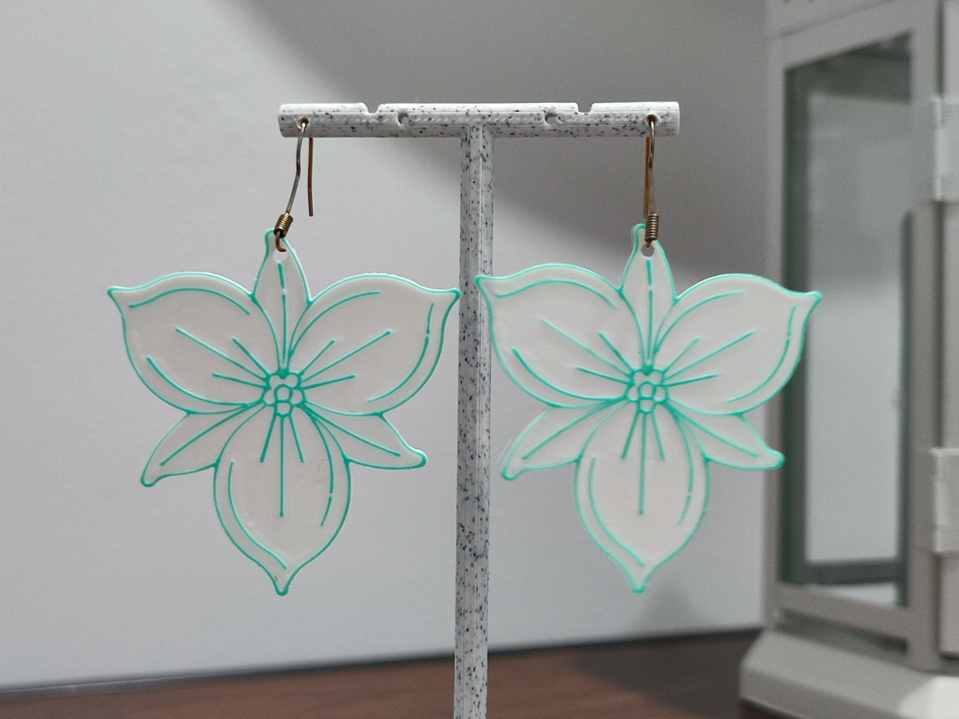 Aretes Geofloral Aqua