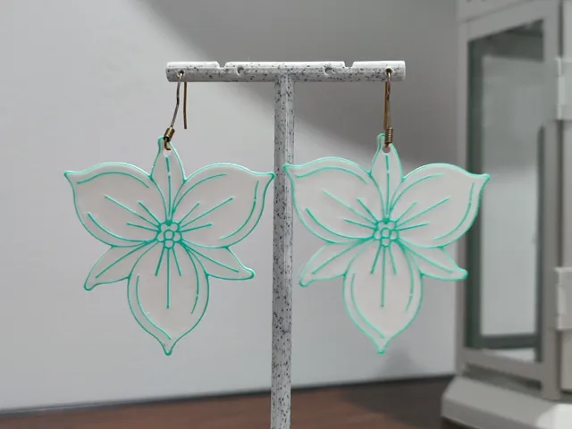Aretes Geofloral Aqua