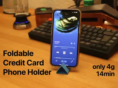 Foldable Credit Card Phone Holder
